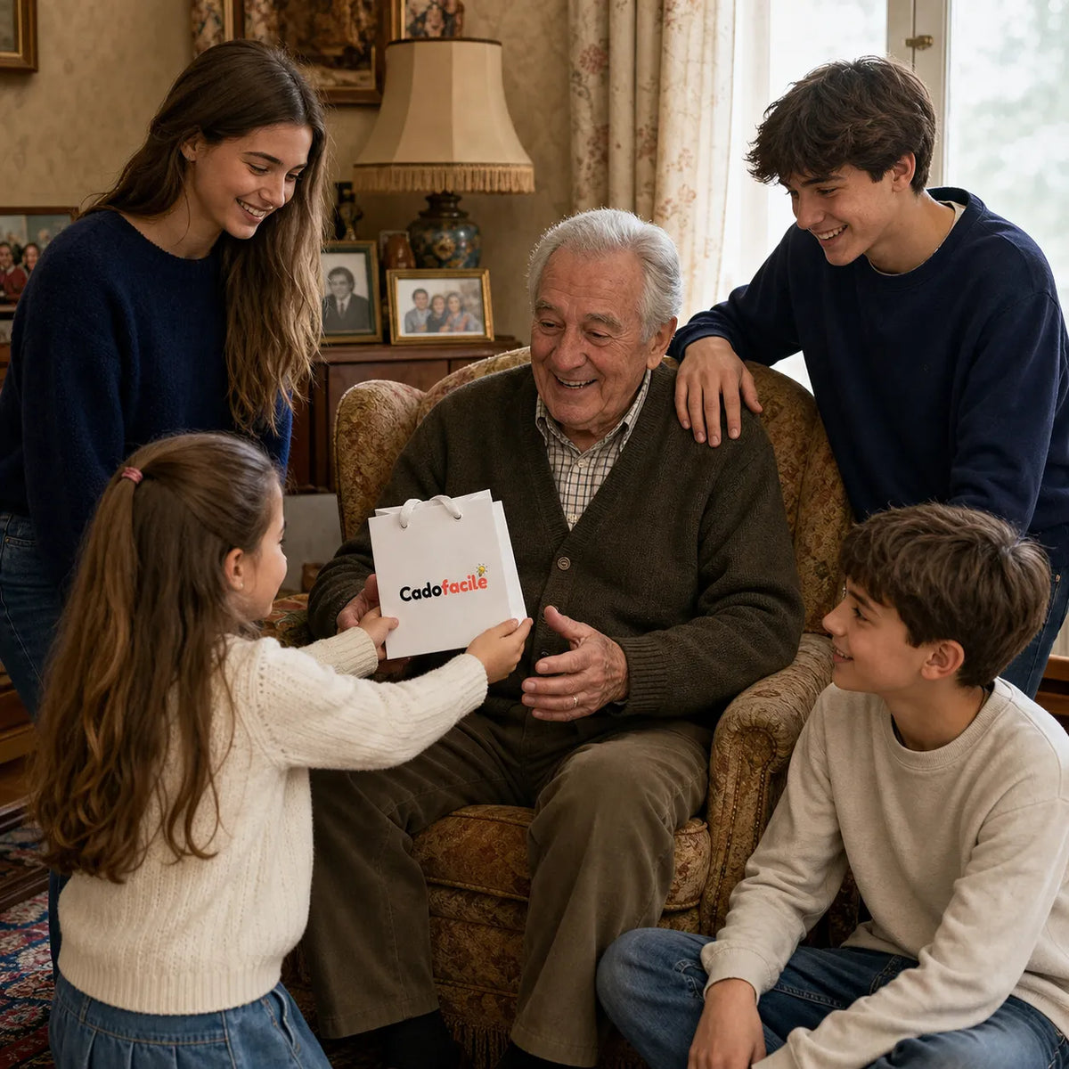 Papy Génial™ - Porte-clés personnalisé pour Papy