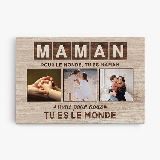 Notre Monde™ - Toile photos personnalisée maman/papa