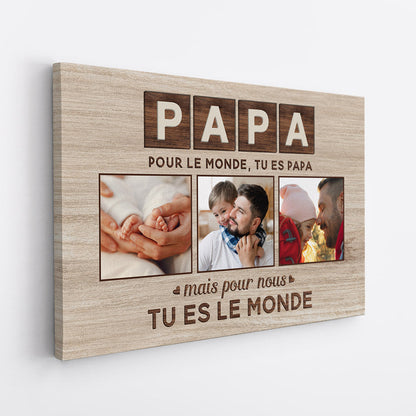 Notre Monde™ - Toile photos personnalisée maman/papa