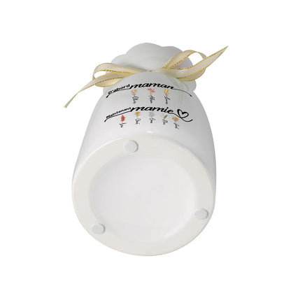 D’abord Maman™ -  Vase familial personnalisé en céramique