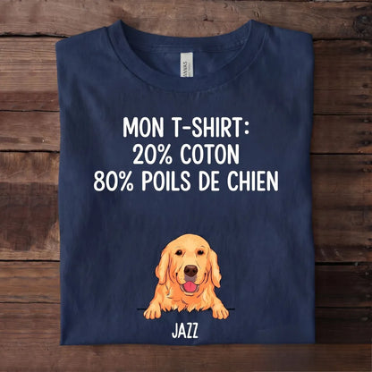 Mon T-shirt™ - T-shirt personnalisé boule de poils