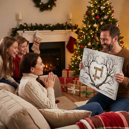 L’Arbre Familial™ – Toile mots croisés à prénoms personnalisés