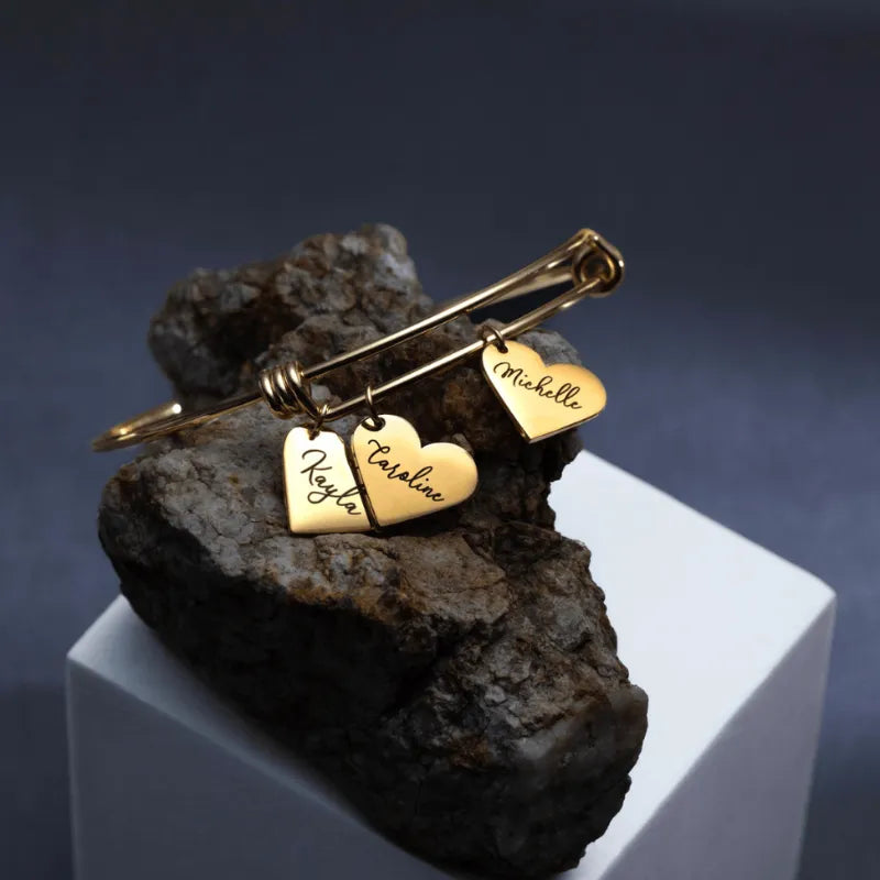 Liens du Cœur™ – Bracelet avec cœurs personnalisés