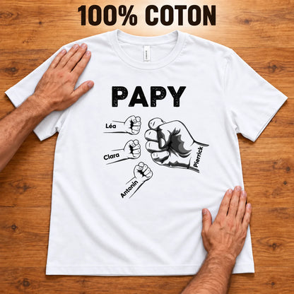 Papy & Nous™ - T-shirt Personnalisé Pour Papy