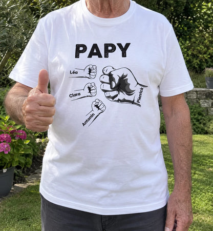 Papy & Nous™ - T-shirt Personnalisé Pour Papy
