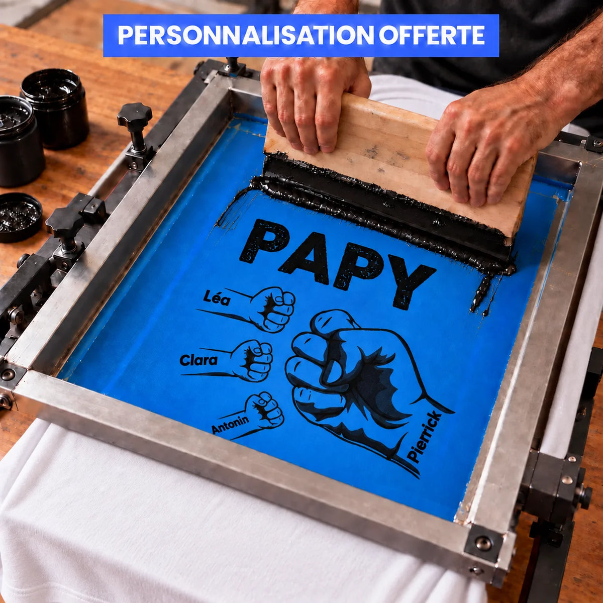 Papy & Nous™ - T-shirt Personnalisé Pour Papy
