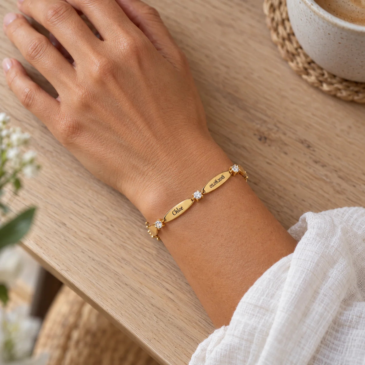 Liens d’Amour™ – Bracelet Personnalisé avec Prénoms
