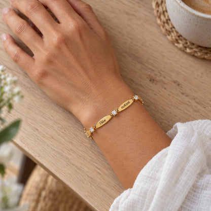 Liens d’Amour™ – Bracelet Personnalisé avec Prénoms