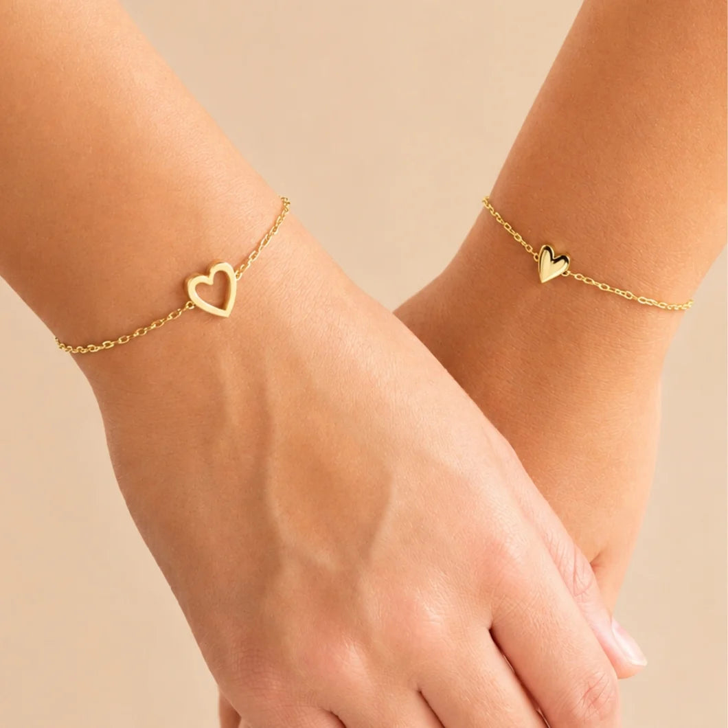 Cœurs liés™ - Bracelets coeurs assortis