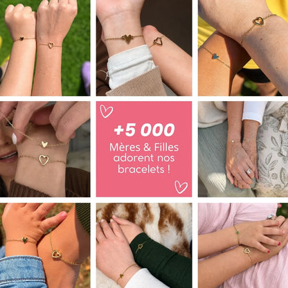 Cœurs liés™ - Bracelets coeurs assortis