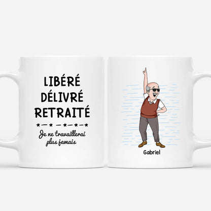 Vive la Retraite™ - Mug retraité personnalisé