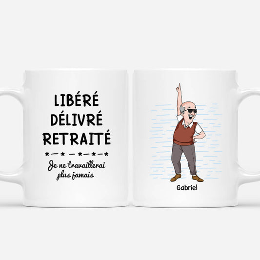 Vive la Retraite™ - Mug retraité personnalisé