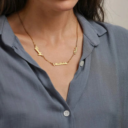 Toujours Ensemble™ - Collier Prénoms Multiples