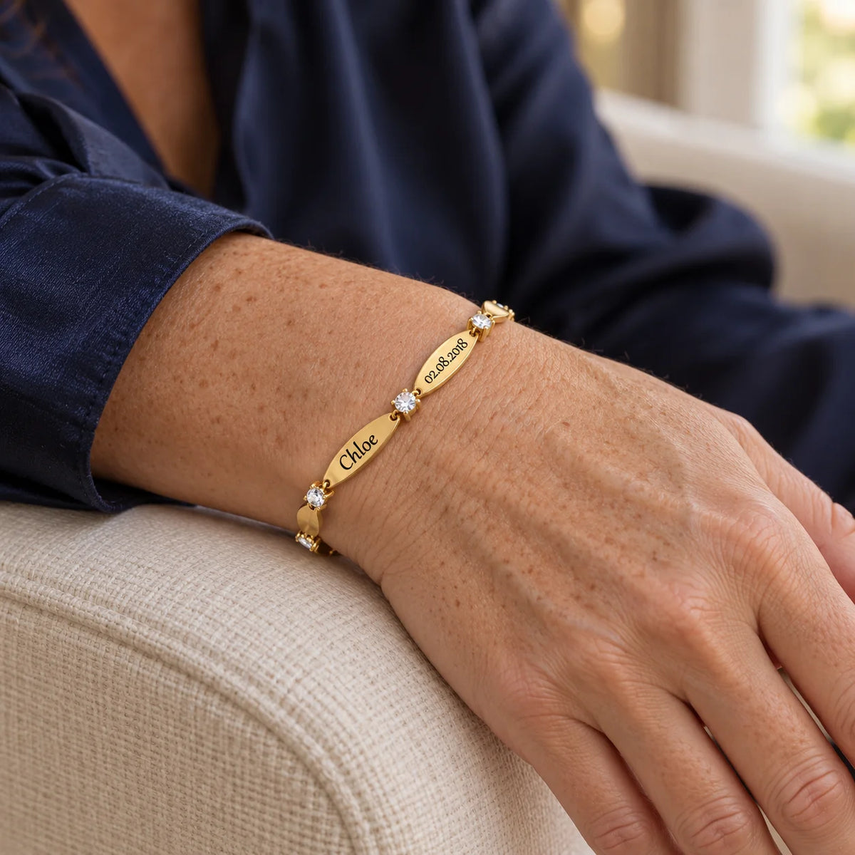 Liens d’Amour™ – Bracelet Personnalisé avec Prénoms