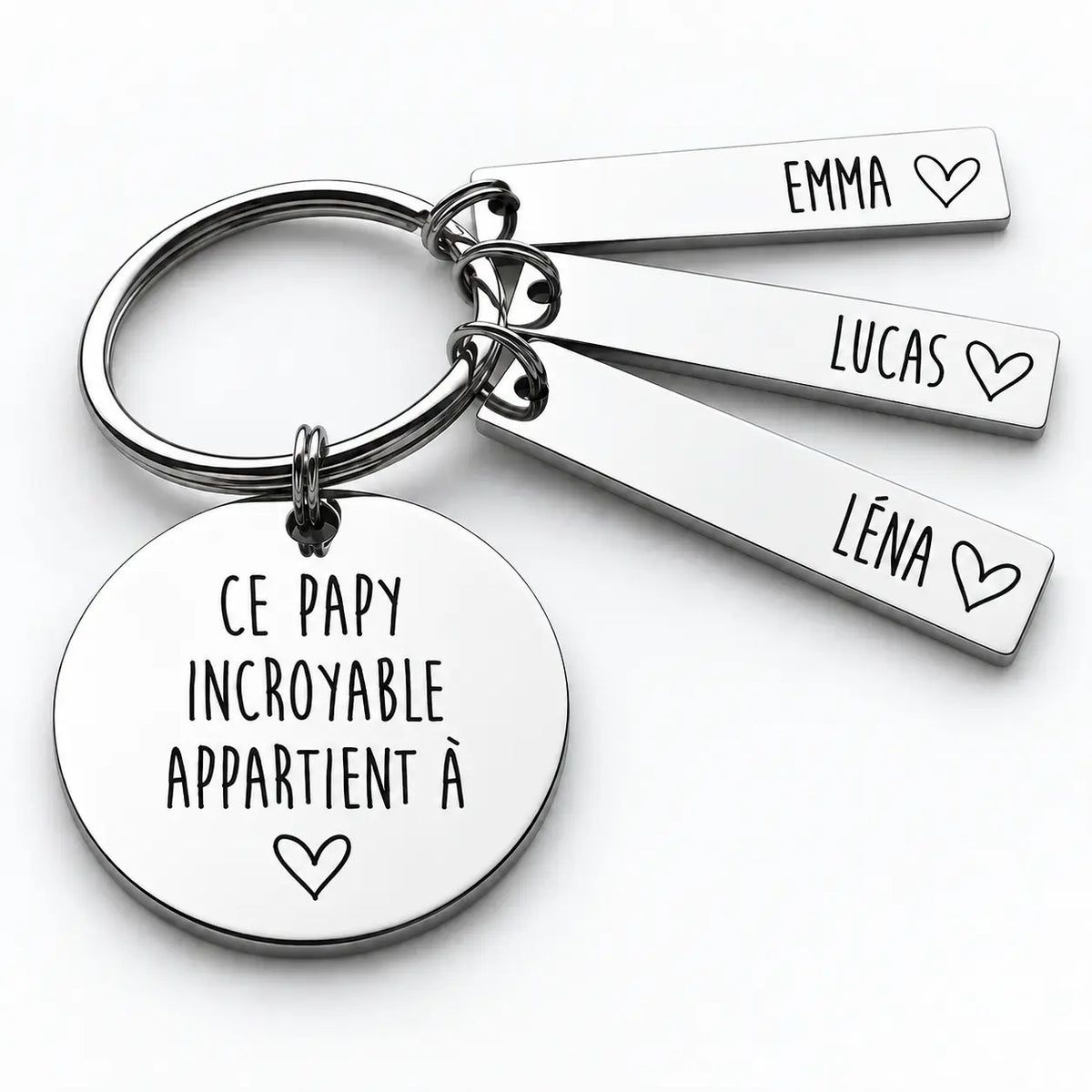 Le Porte-Bonheur de Papy™ - Porte-clés personnalisé