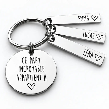 Le Porte-Bonheur de Papy™ - Porte-clés personnalisé