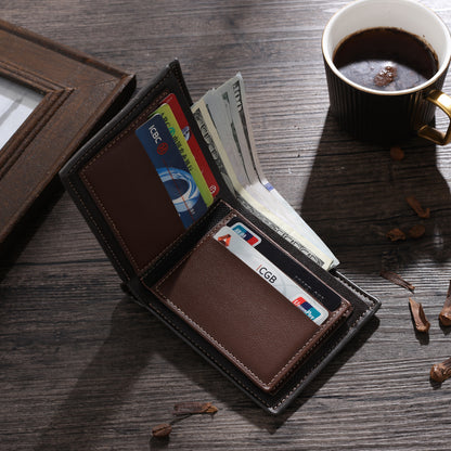 Papa d’Amour™ – Portefeuille en cuir personnalisé pour papa