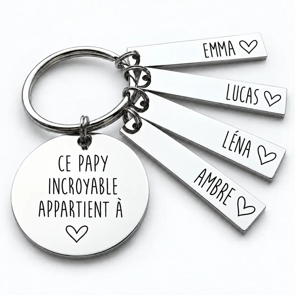 Le Porte-Bonheur de Papy™ - Porte-clés personnalisé