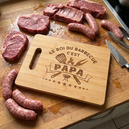 Roi du Barbecue™ - Planche à barbecue fête des pères