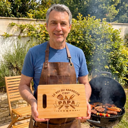 Roi du Barbecue™ - Planche à barbecue fête des pères