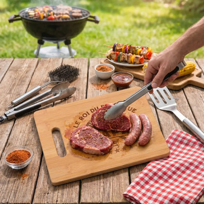 Roi du Barbecue™ - Planche à barbecue fête des pères