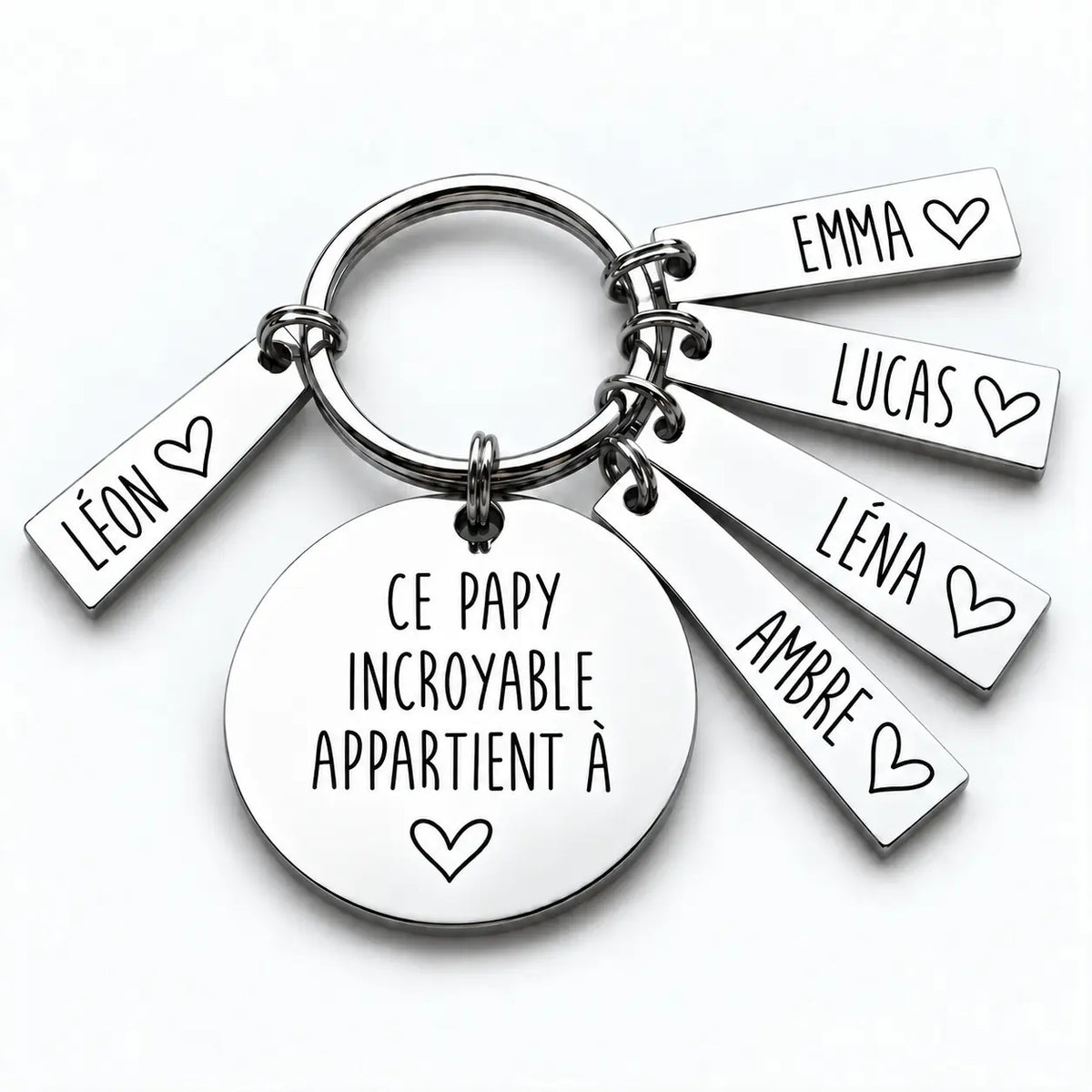 Le Porte-Bonheur de Papy™ - Porte-clés personnalisé
