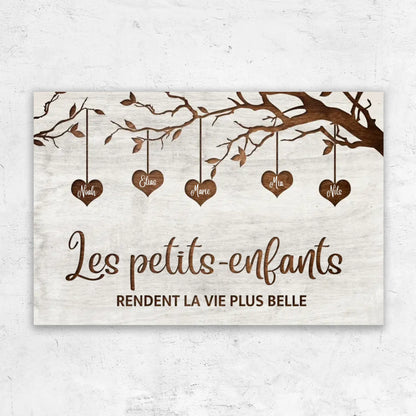 Les Petits-Enfants™ - Toile personnalisée arbre de famille