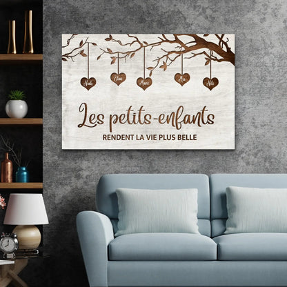 Les Petits-Enfants™ - Toile personnalisée arbre de famille