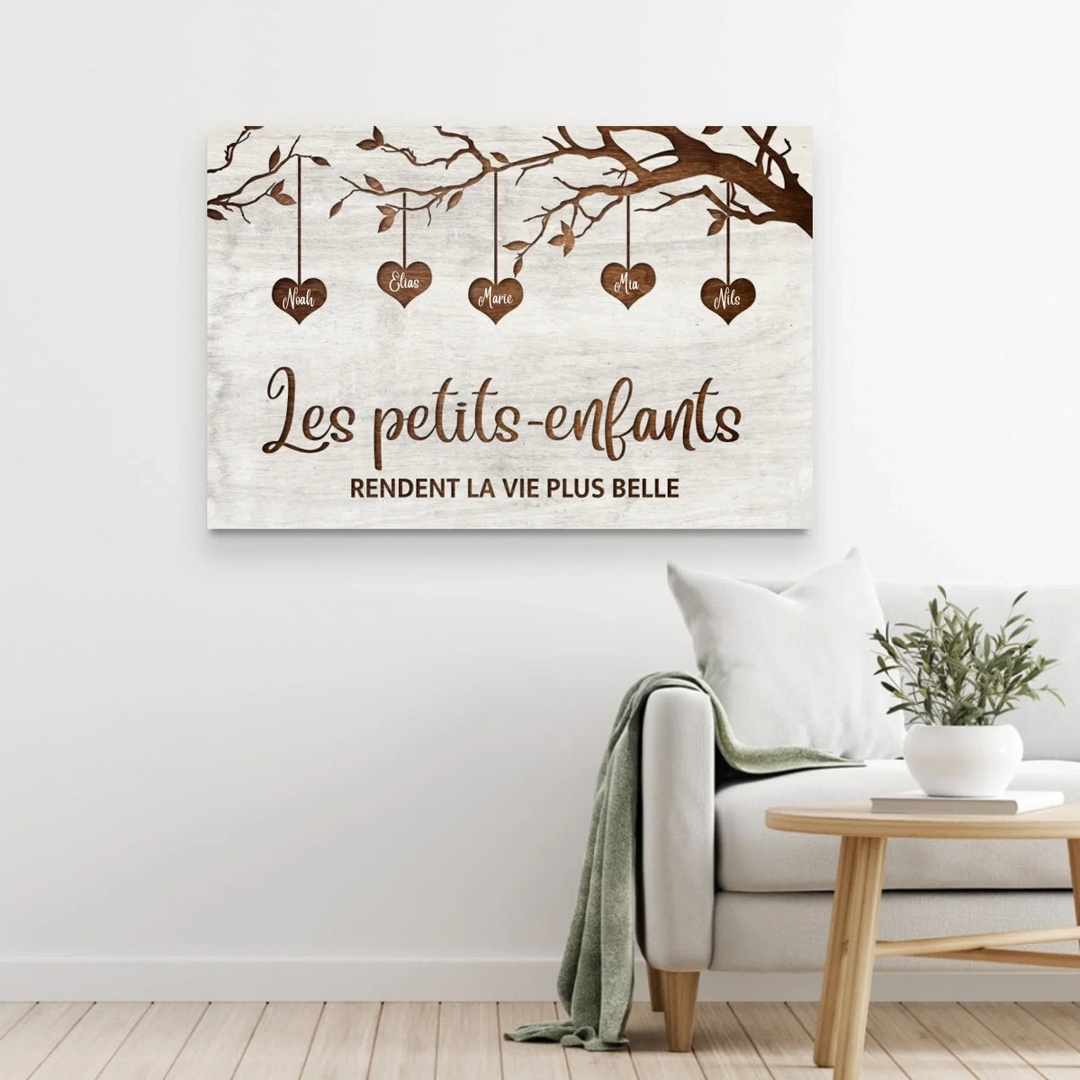 Les Petits-Enfants™ - Toile personnalisée arbre de famille