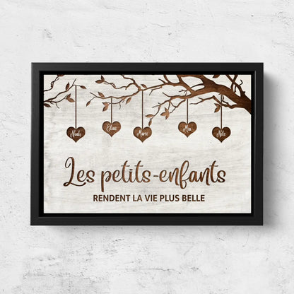 Les Petits-Enfants™ - Toile personnalisée arbre de famille