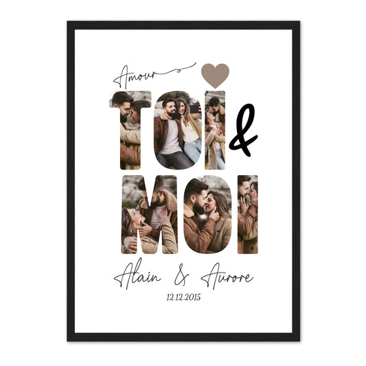 ToiMoi™ -  Affiche Personnalisée "Toi & Moi"