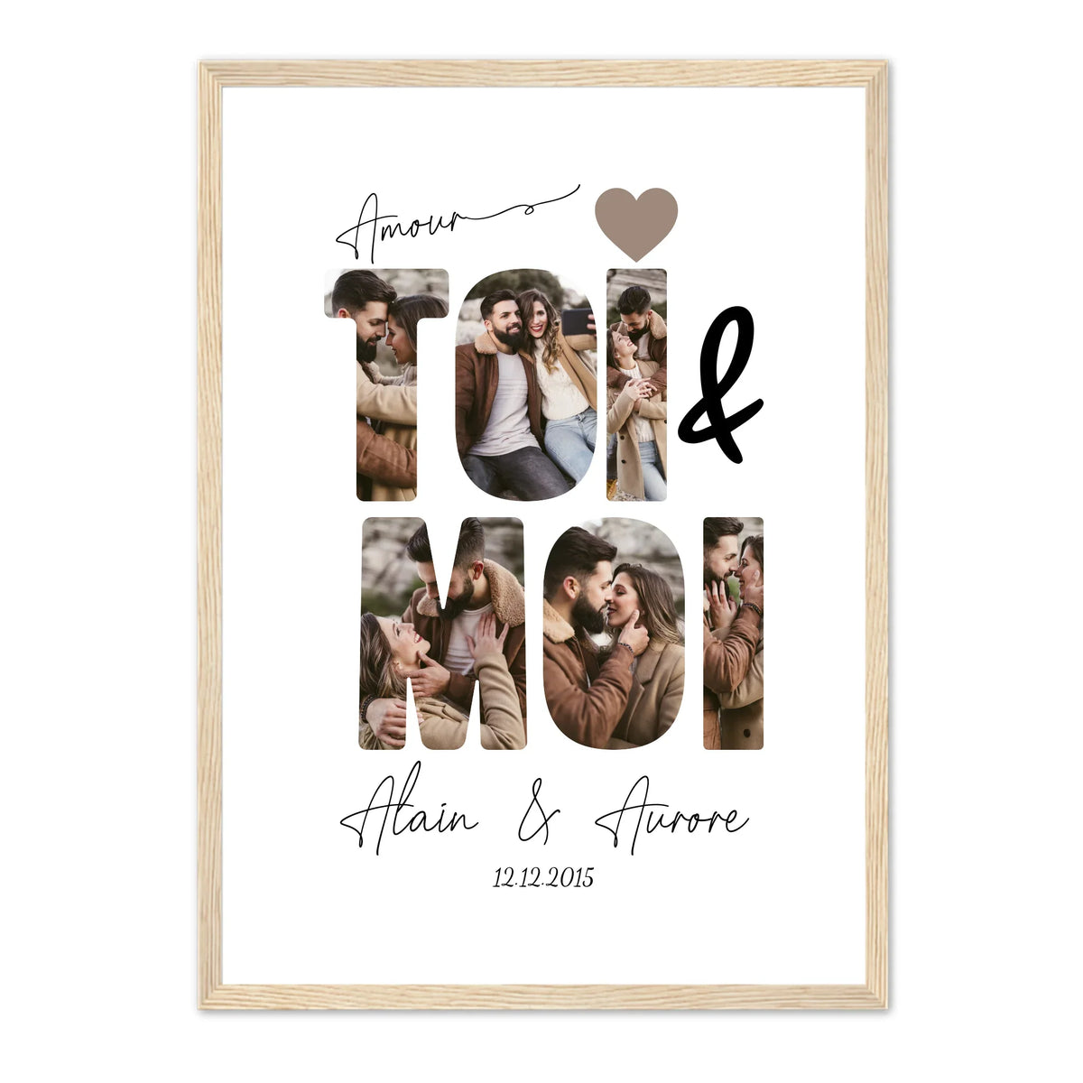 ToiMoi™ -  Affiche Personnalisée "Toi & Moi"