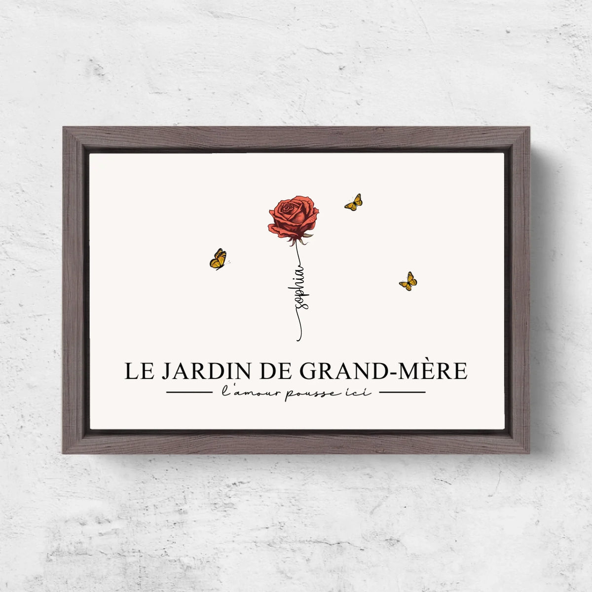 Toile personnalisée "Le jardin de grand-mère”