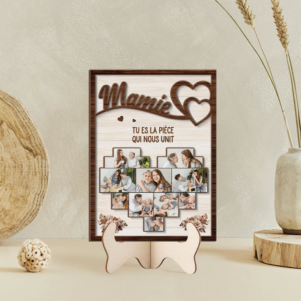 Cœur de Famille™ - Cadre photos personnalisées en bois