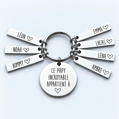 Le Porte-Bonheur de Papy™ - Porte-clés personnalisé