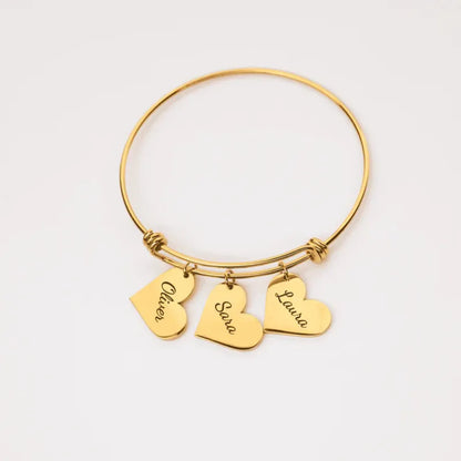 Liens du Cœur™ – Bracelet avec cœurs personnalisés