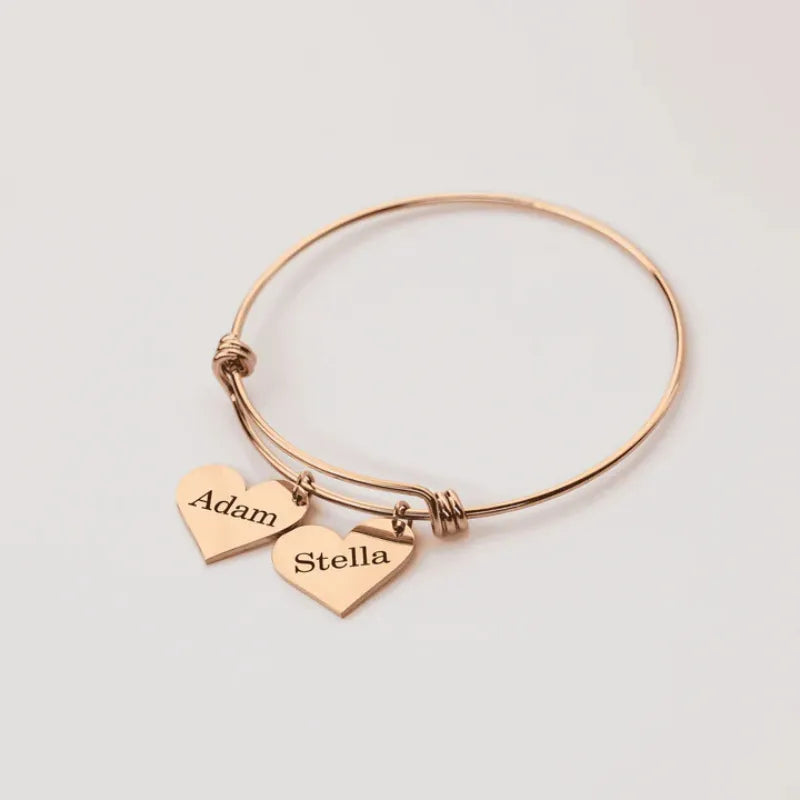Liens du Cœur™ – Bracelet avec cœurs personnalisés