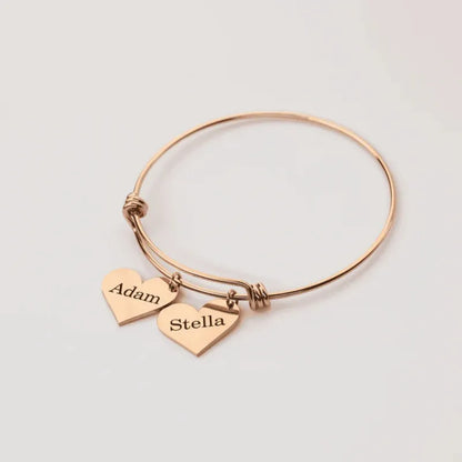 Liens du Cœur™ – Bracelet avec cœurs personnalisés