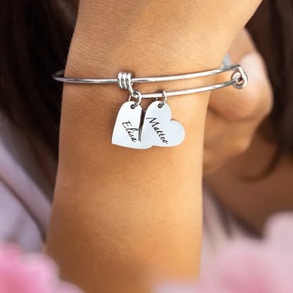 Liens du Cœur™ – Bracelet avec cœurs personnalisés