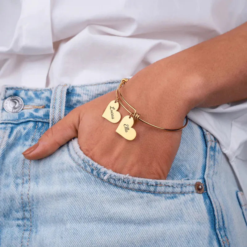 Liens du Cœur™ – Bracelet avec cœurs personnalisés