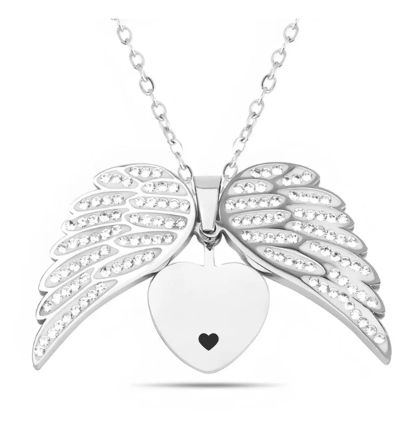 Angel™ - Collier petit ange avec gravure personnalisée