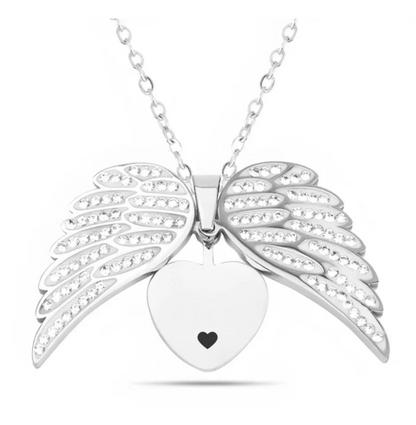 Angel™ - Collier petit ange avec gravure personnalisée
