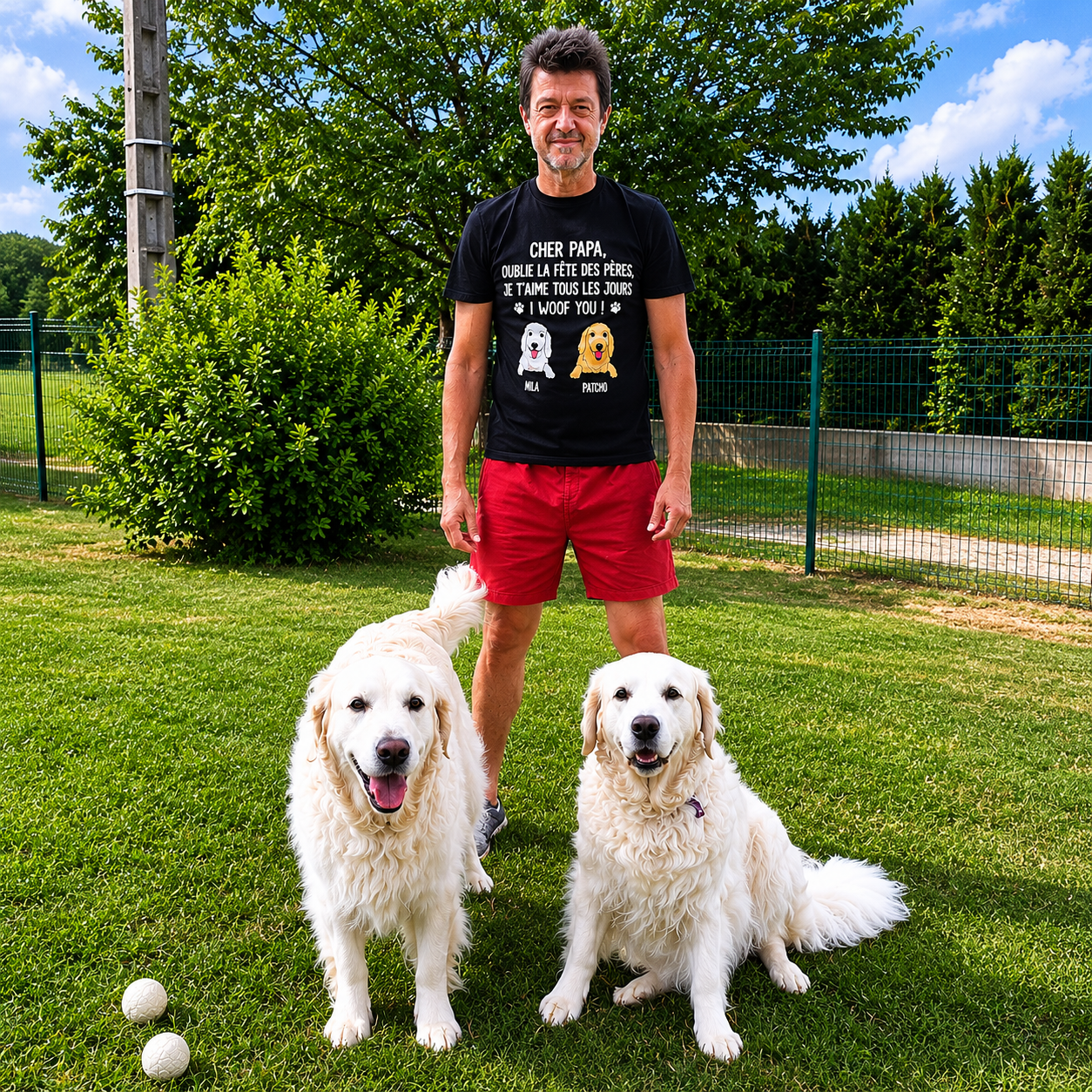 Woof You™ - T-shirt personnalisé en coton