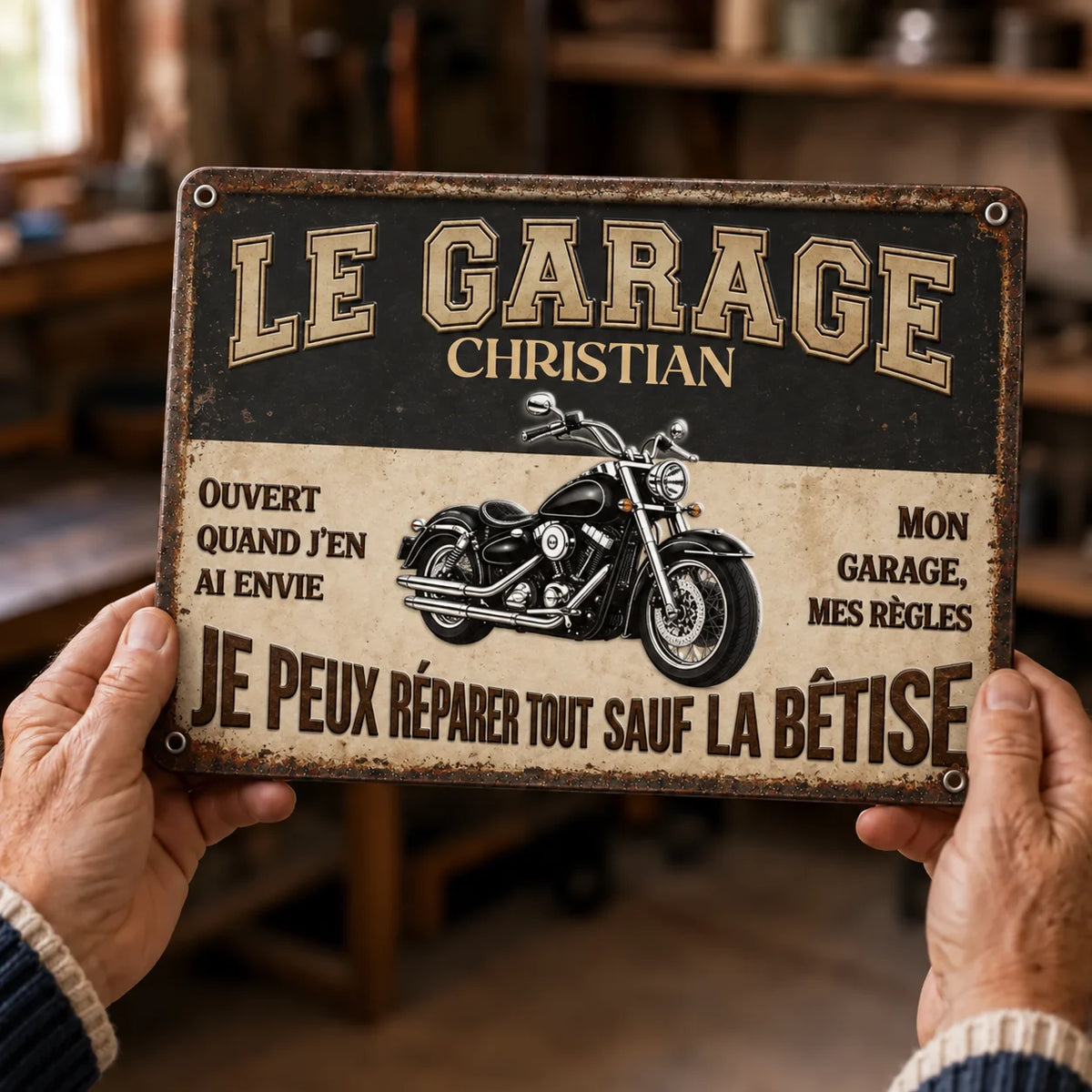 Mon Garage™ - Plaque De Garage Personnalisée Papy