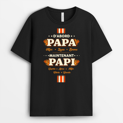 D'abord Papa™ - T-shirt personnalisé fête des pères