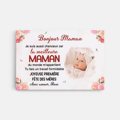 Bonjour Maman™ - Toile Maman Personnalisable