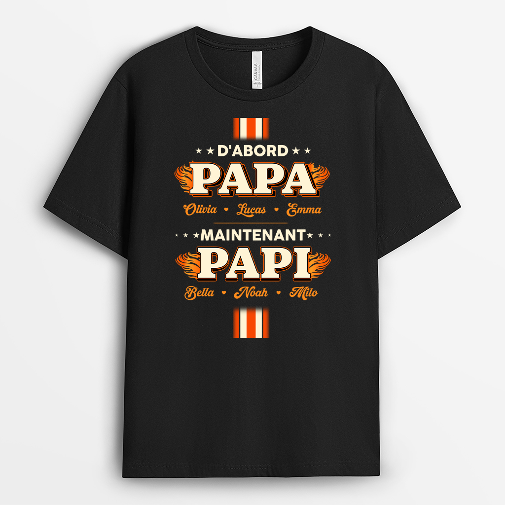 D'abord Papa™ - T-shirt personnalisé fête des pères