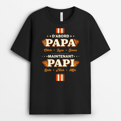 D'abord Papa™ - T-shirt personnalisé fête des pères