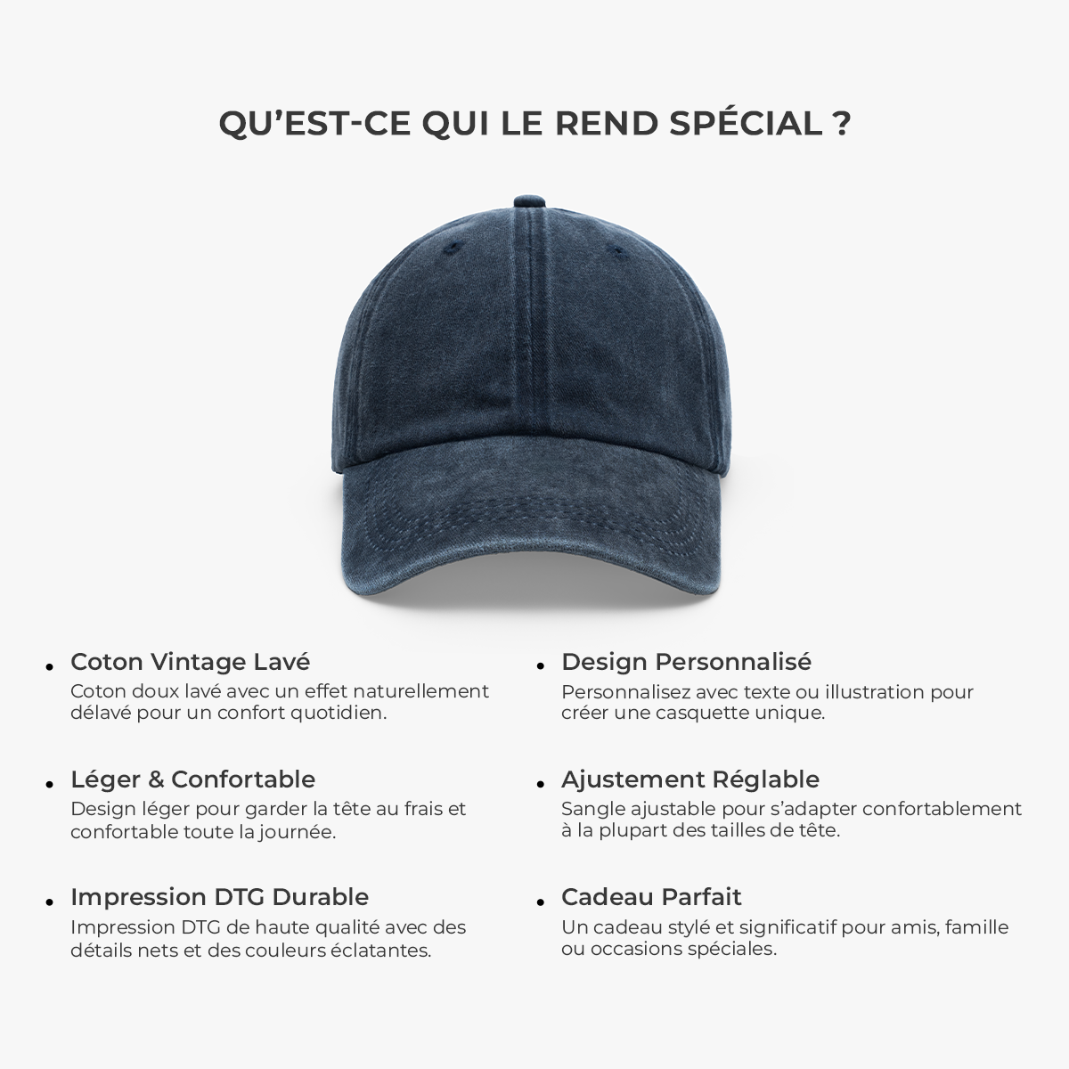 Papa Retraité™ - Casquette personnalisée pour papa retraité
