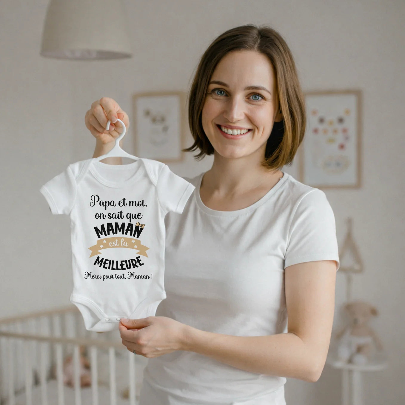 Body bébé personnalisé pour maman